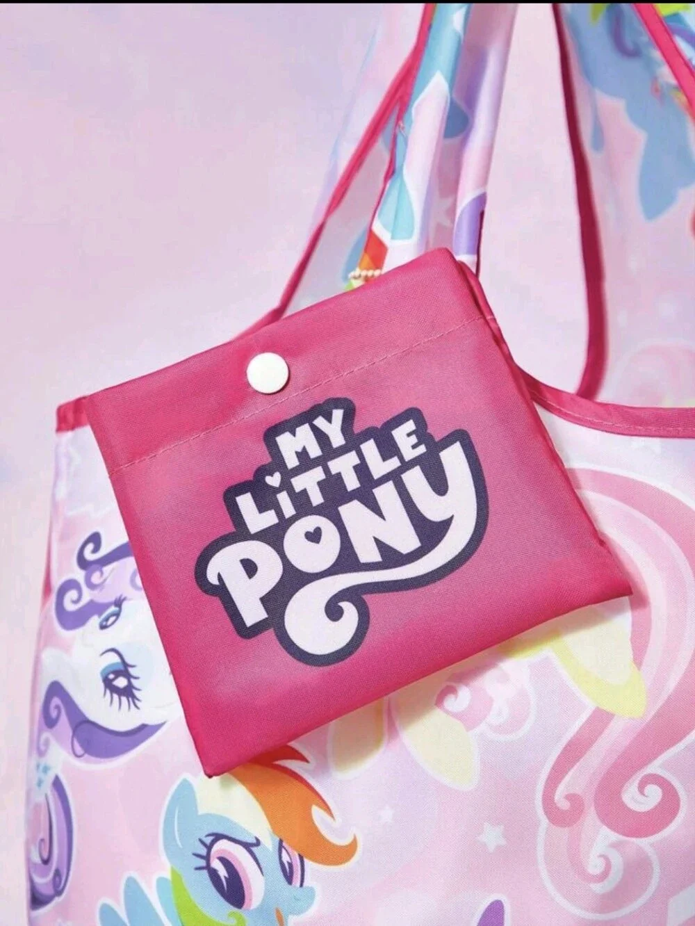 My Little Pony Foldable Tote Bag - Pink Multi